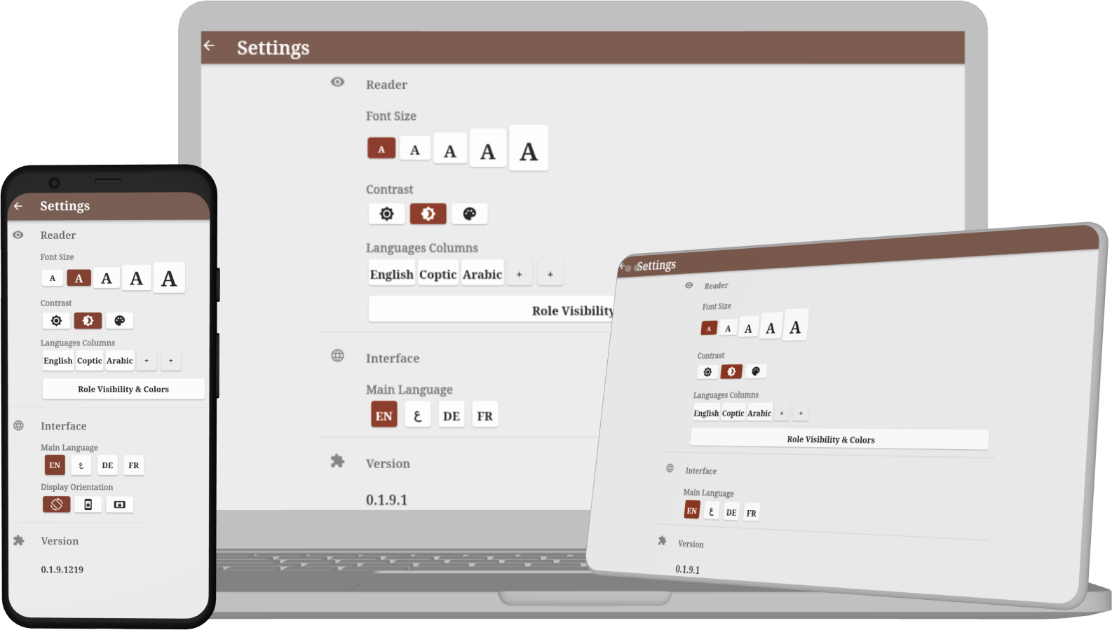One Coptic Library - Customize your reading experience